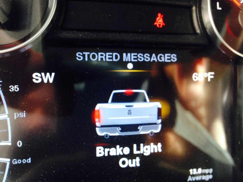 Brake light out message Cummins Diesel Forum